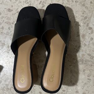 Women's Black Slide Sandals